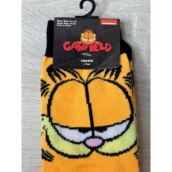 Garfield Socks Crazy Fun Graphic Novelty Dad Gift Wacky Silly Odd Cool Wild Mens - Picture 2 of 4